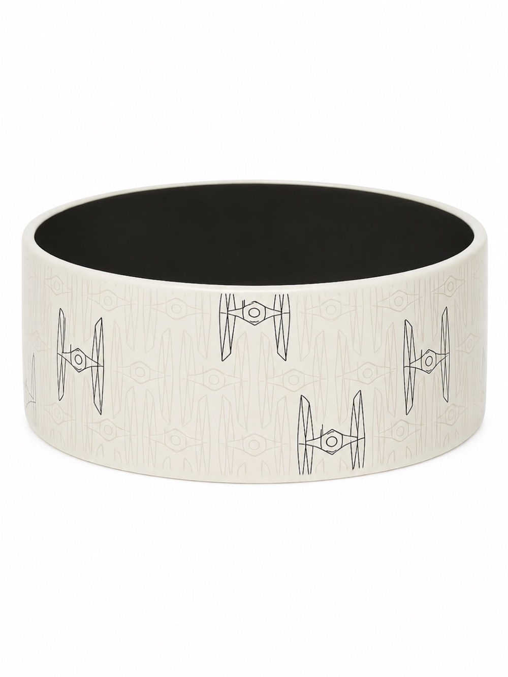 NIB STAR WARS TIE FIGHTER Non-Skid Ceramic Large Dog Bowl 8 Cups Chewy Disney